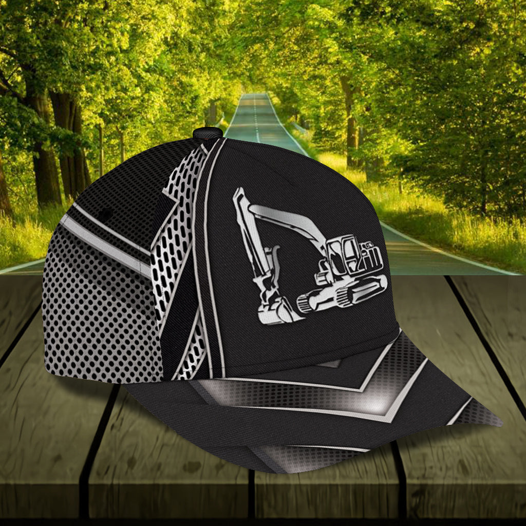 Personalized Excavator Classic Cap Trucker Hats Custom Hats Gifts For Men & Women