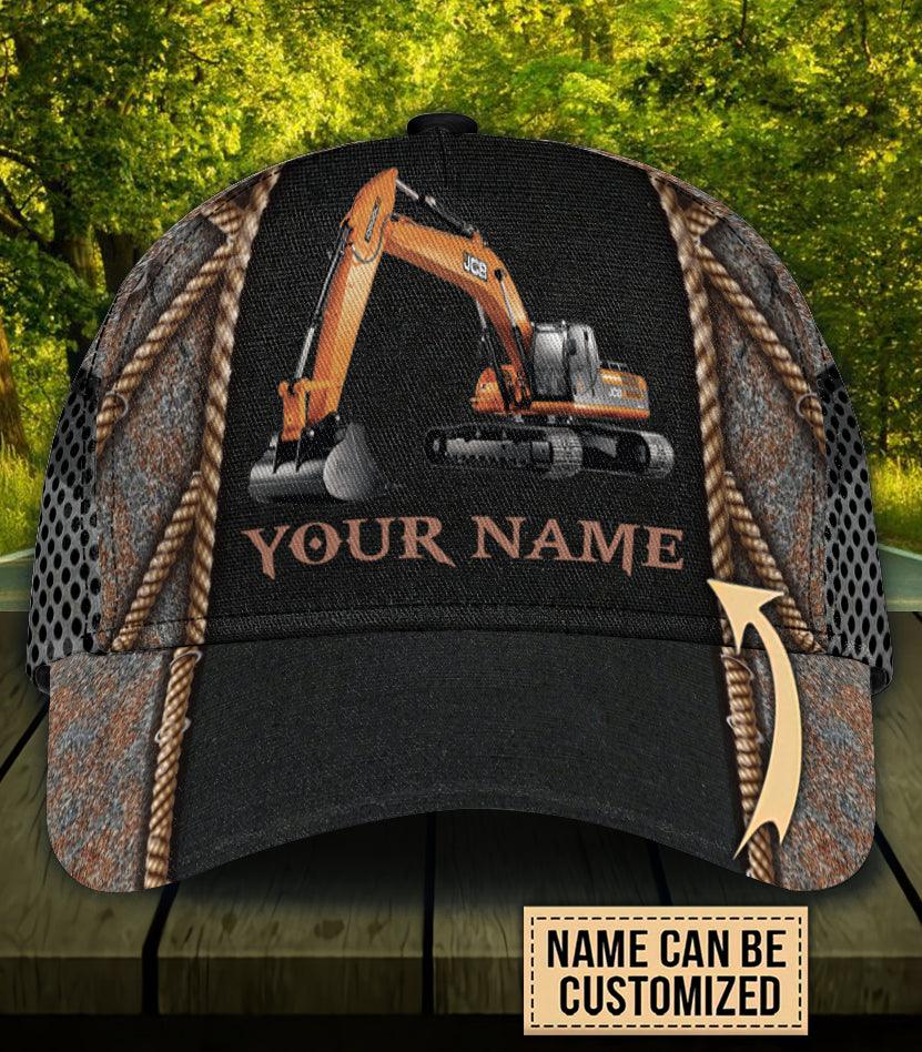 Personalized Excavator Classic Cap Trucker Hats Custom Hats Gifts For Men & Women