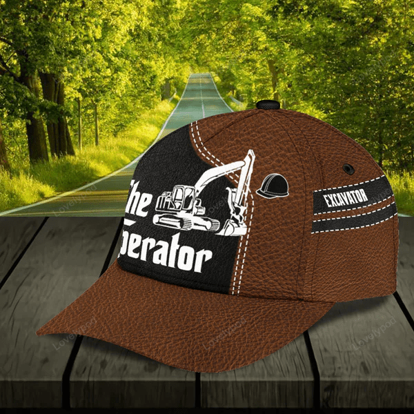 Personalized Excavator Classic Cap, Excavator basseball cap hat for men and women Trucker Hats Custom Hats Gifts For Men & Women