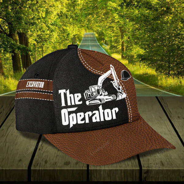 Personalized Excavator Classic Cap, Excavator basseball cap hat for men and women Trucker Hats Custom Hats Gifts For Men & Women