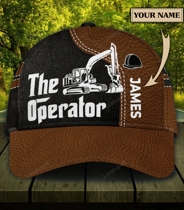 Personalized Excavator Classic Cap, Excavator basseball cap hat for men and women Trucker Hats Custom Hats Gifts For Men & Women