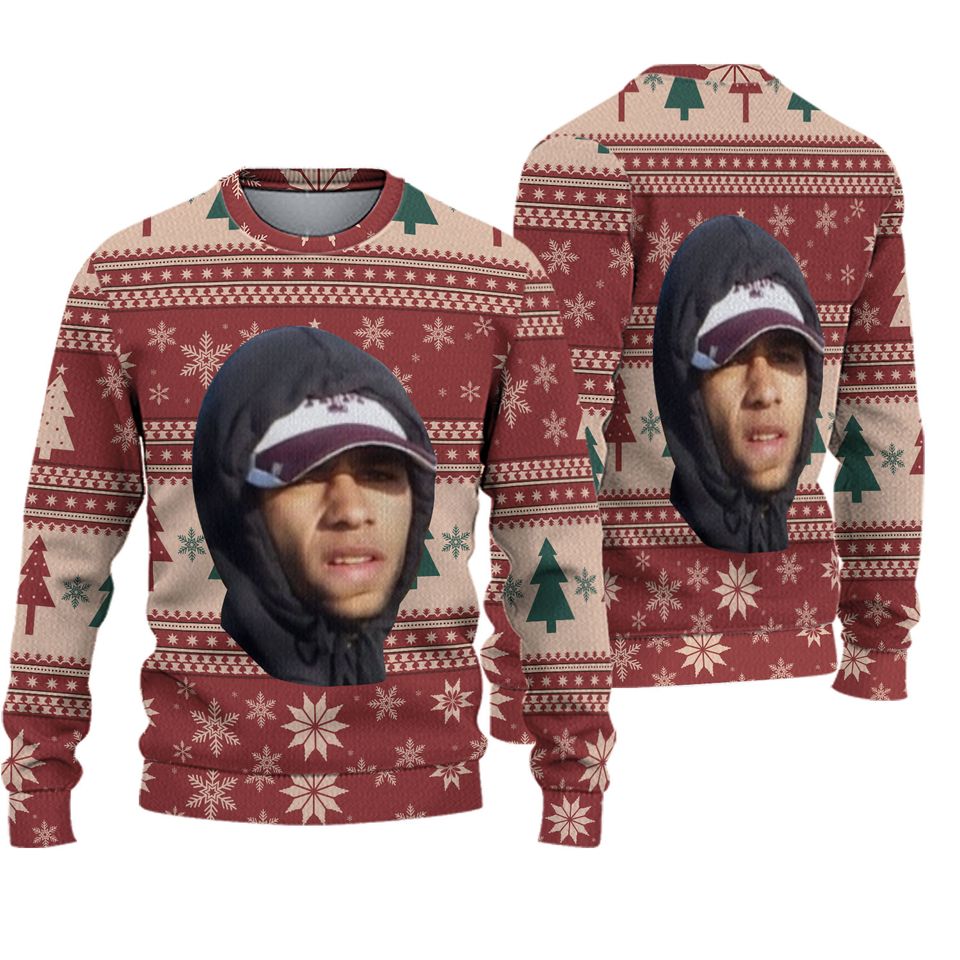 Personalized Face Big Head Funny Ugly Christmas Sweater, Custom Photo Ugly Sweater - Image 5