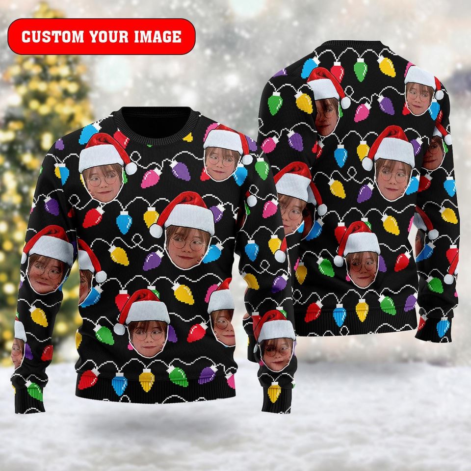 Personalized Family Photo 3D All Over Printed T-shirt, Funny Face Ugly