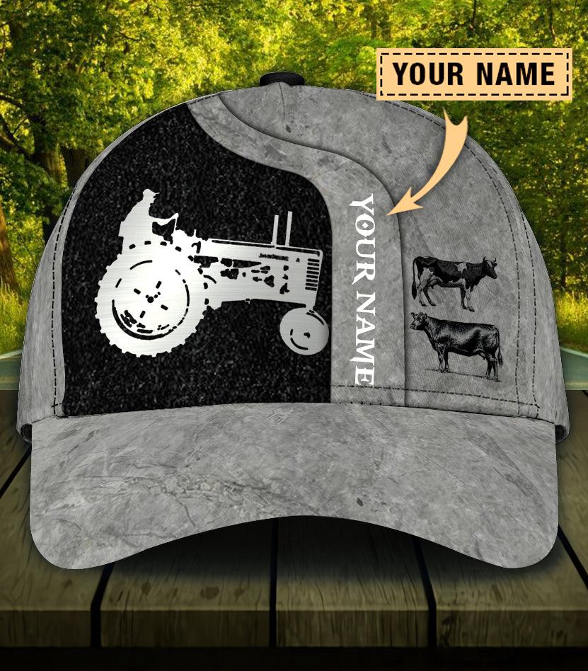 Personalized Farmer Classic Cap, Personalized Gift for Farmers, Cow Lovers, Chicken Lovers Trucker Hats Custom Hats Gifts For Men & Women