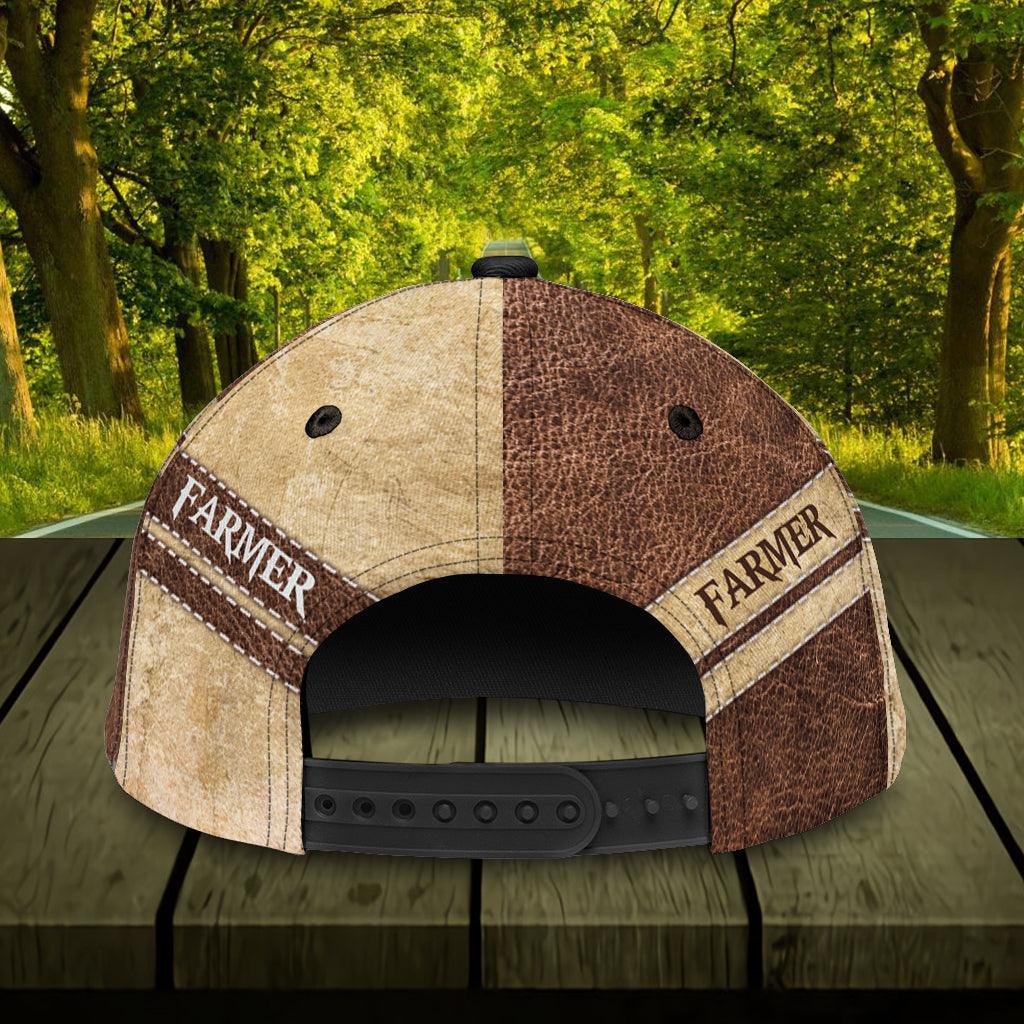 Personalized Farmer Classic Cap, Personalized Gift for Farmers, Cow Lovers, Chicken Lovers Trucker Hats Custom Hats Gifts For Men & Women