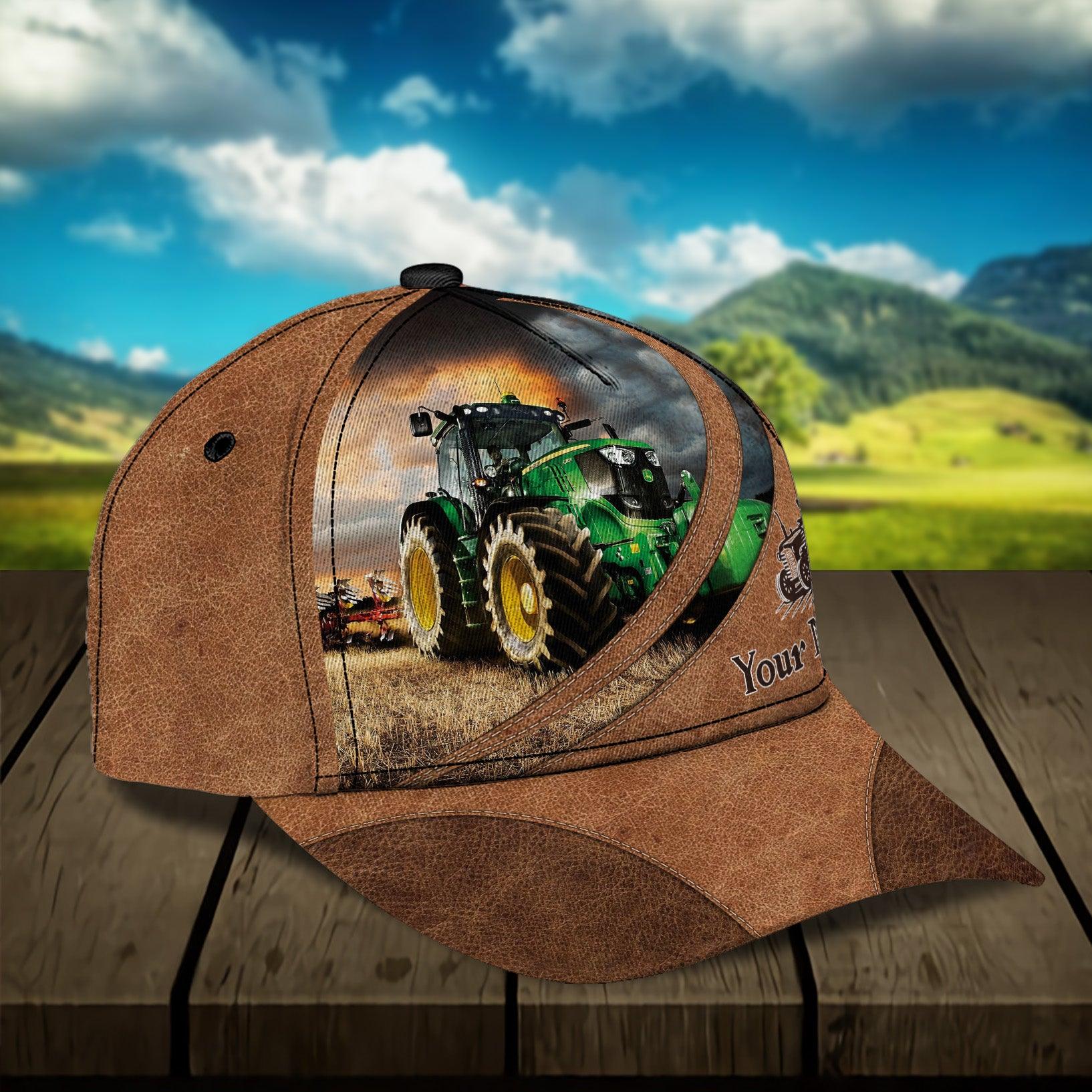 Personalized Farmer Classic Cap, Personalized Gift for Farmers, Cow Lovers, Chicken Lovers Trucker Hats Custom Hats Gifts For Men & Women