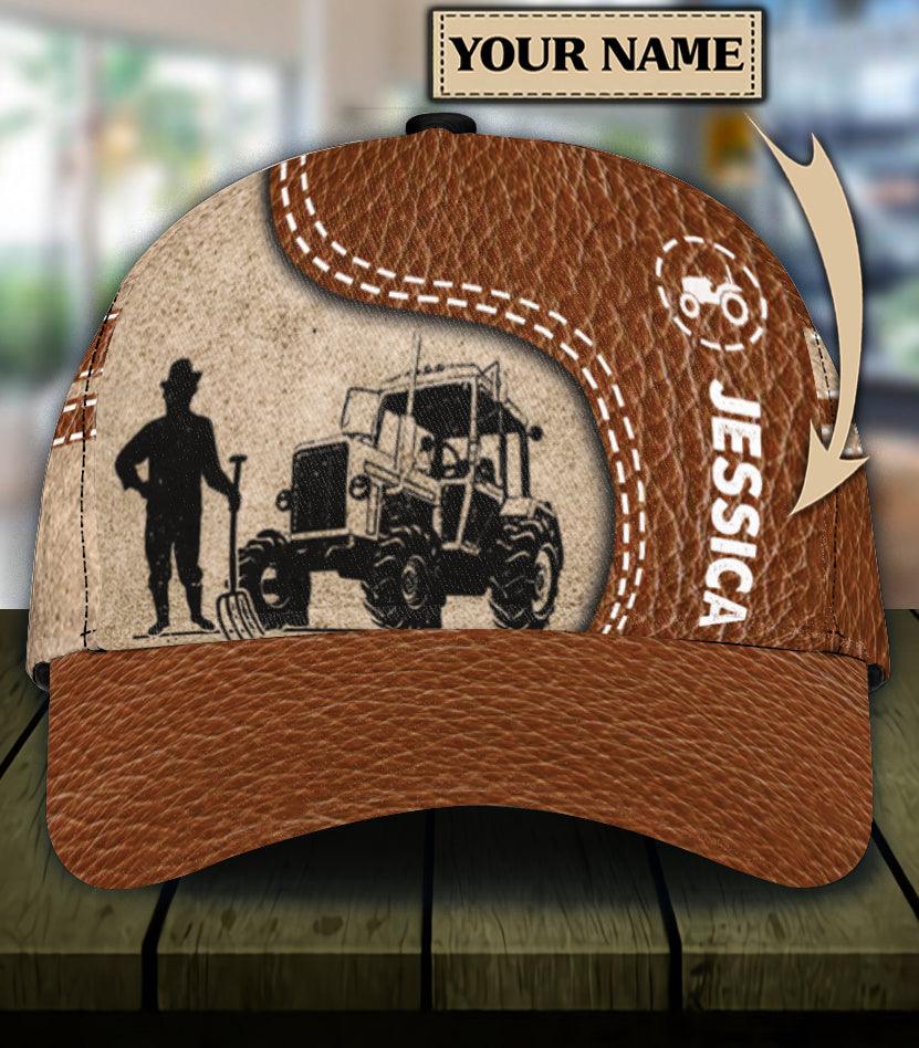 Personalized Farmer Classic Cap, Personalized Gift for Farmers, Cow Lovers, Chicken Lovers Trucker Hats Custom Hats Gifts For Men & Women