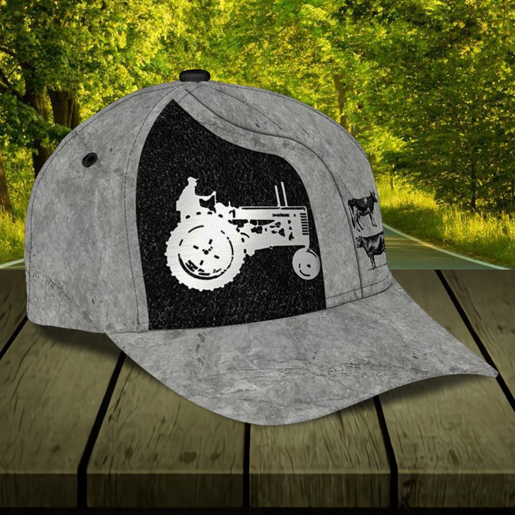 Personalized Farmer Classic Cap, Personalized Gift for Farmers, Cow Lovers, Chicken Lovers Trucker Hats Custom Hats Gifts For Men & Women