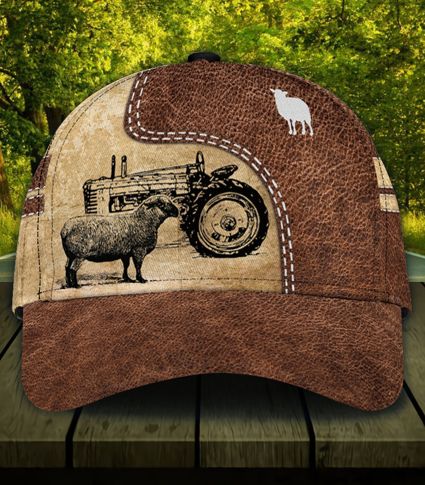 Personalized Farmer Classic Cap, Personalized Gift for Farmers, Cow Lovers, Chicken Lovers Trucker Hats Custom Hats Gifts For Men & Women