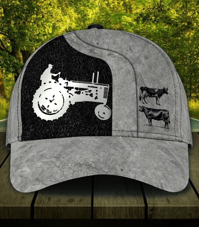 Personalized Farmer Classic Cap, Personalized Gift for Farmers, Cow Lovers, Chicken Lovers Trucker Hats Custom Hats Gifts For Men & Women