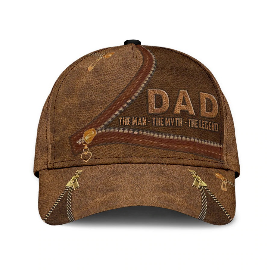 Personalized Father's Day Cap, Dad The man, The Myth, The Legend 3D Baseball Cap for Dad Trucker Hats Custom Hats Gifts For Men & Women