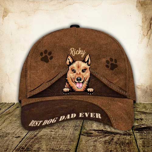 Personalized Finnish Spitz Hat, Custom Photo Finnish Spitz 3D Cap Trucker Hats Custom Hats Gifts For Men & Women