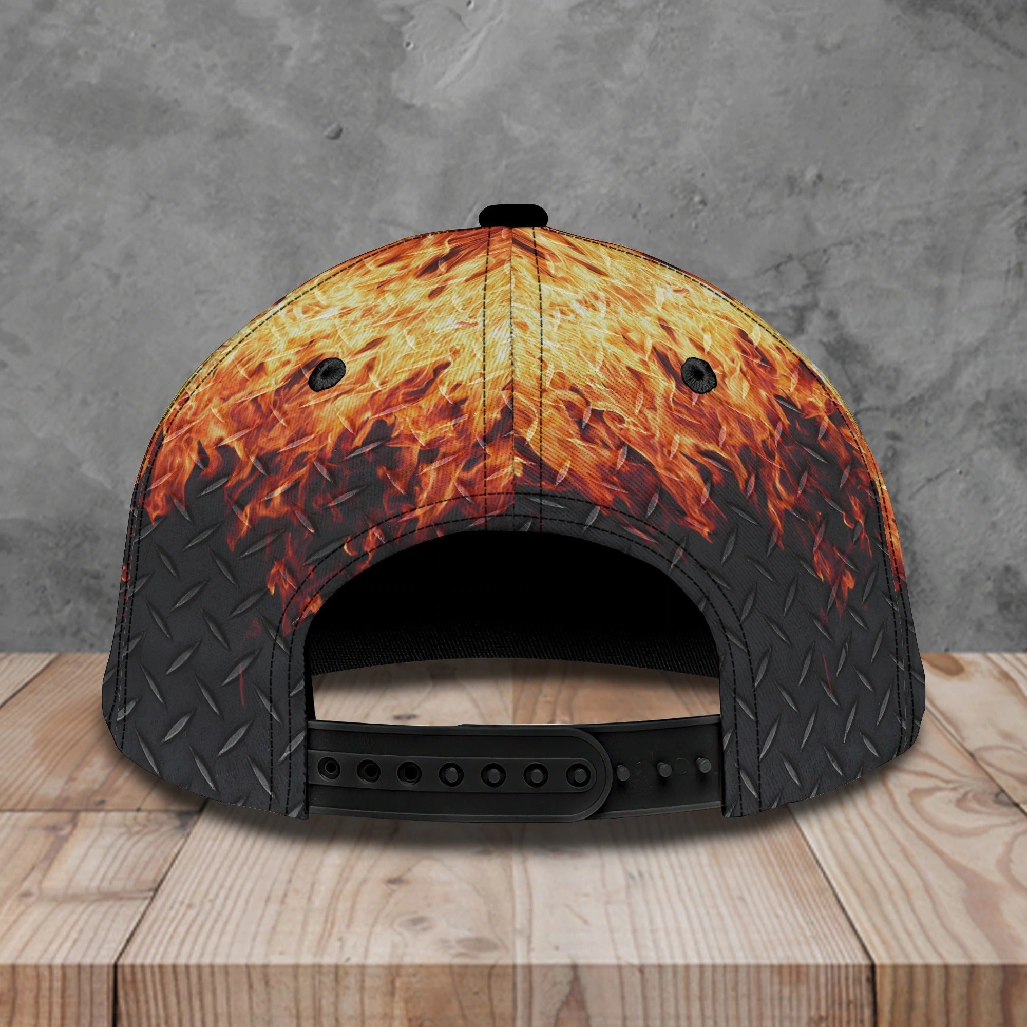 Personalized Firefighter 3D Full Print Baseball Cap Hat, Fire Man Cap Hat, Gift To Fireman Husband Trucker Hats Custom Hats Gifts For Men & Women