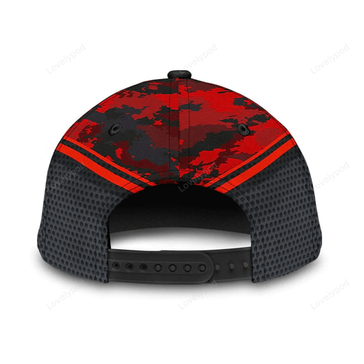 Personalized Firefighter Camo Classic Cap, Gift for Firefighter Trucker Hats Custom Hats Gifts For Men & Women