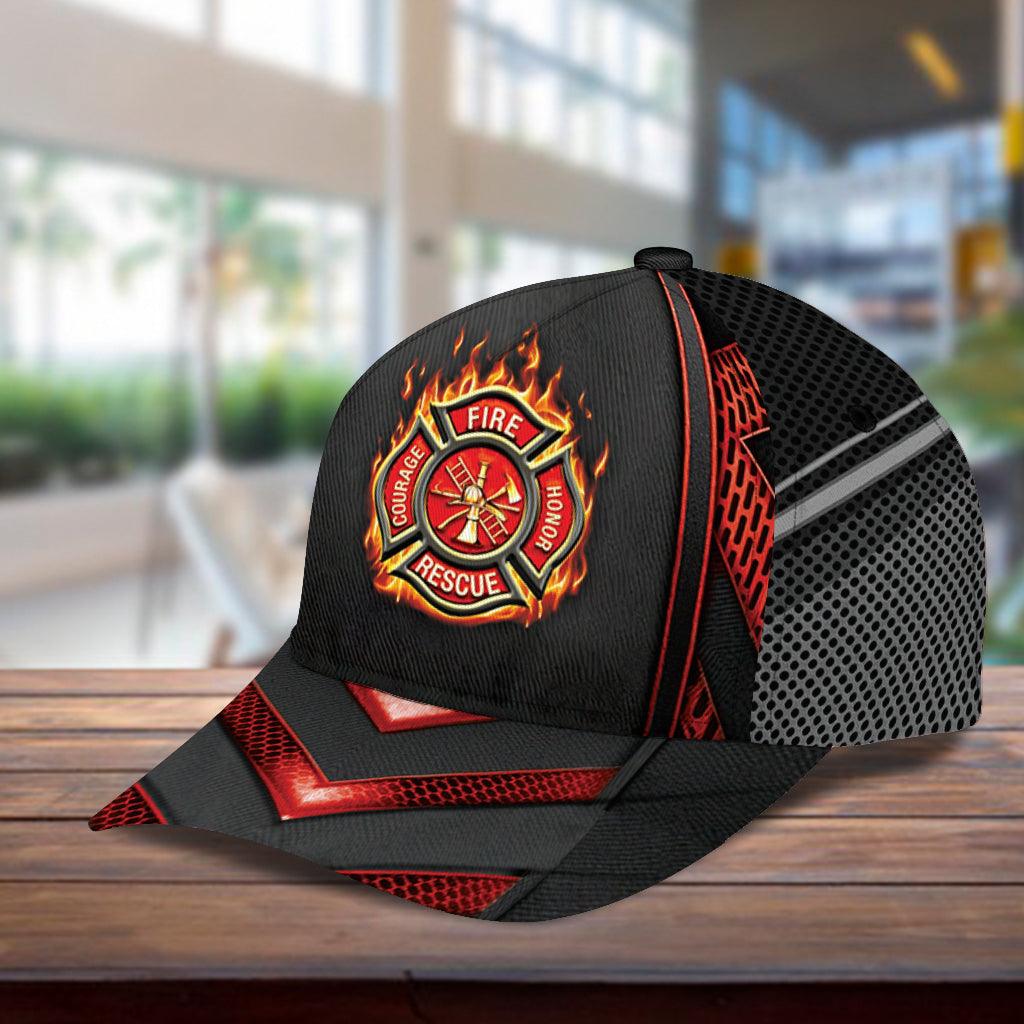 Personalized Firefighter Classic Cap, Personalized Gift for Firefighters Trucker Hats Custom Hats Gifts For Men & Women