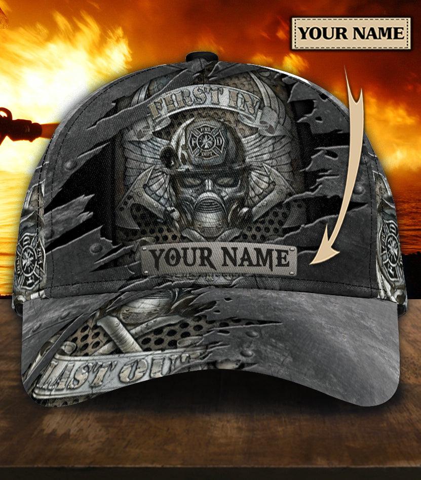 Personalized Firefighter Classic Cap, Personalized Gift for Firefighters Trucker Hats Custom Hats Gifts For Men & Women