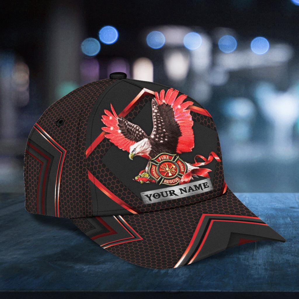 Personalized Firefighter Classic Cap, Personalized Gift for Firefighters Trucker Hats Custom Hats Gifts For Men & Women