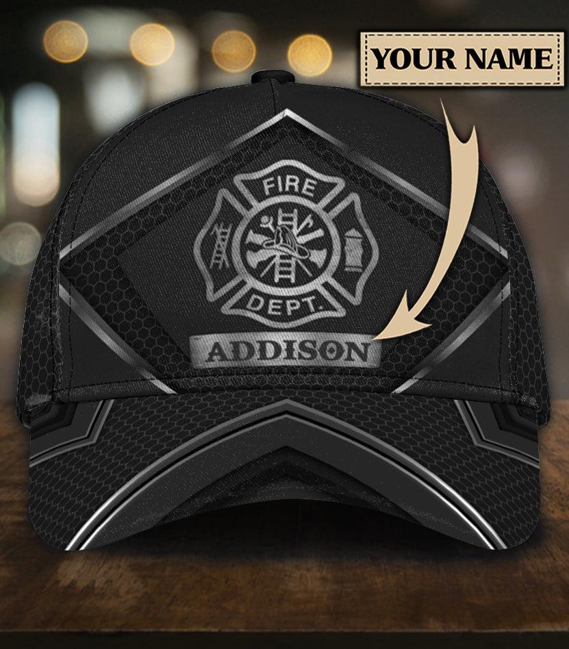 Personalized Firefighter Classic Cap, Personalized Gift for Firefighters Trucker Hats Custom Hats Gifts For Men & Women