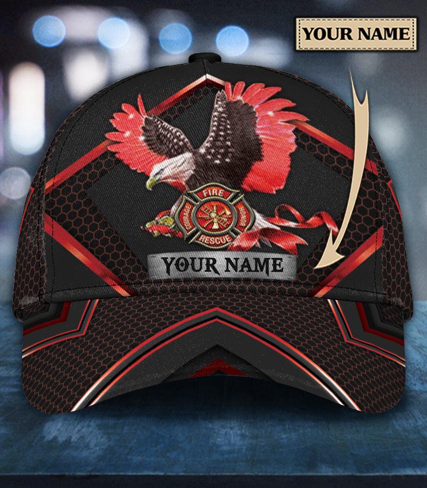 Personalized Firefighter Classic Cap, Personalized Gift for Firefighters Trucker Hats Custom Hats Gifts For Men & Women