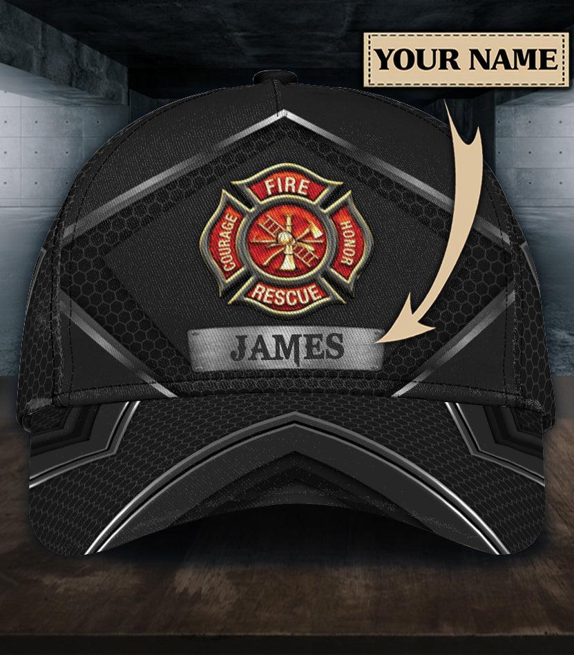 Personalized Firefighter Classic Cap, Personalized Gift for Firefighters Trucker Hats Custom Hats Gifts For Men & Women