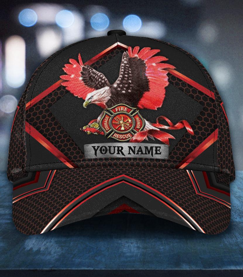 Personalized Firefighter Classic Cap, Personalized Gift for Firefighters Trucker Hats Custom Hats Gifts For Men & Women