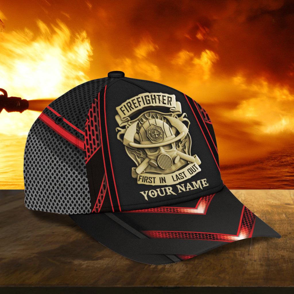 Personalized Firefighter Classic Cap, Personalized Gift for Firefighters Trucker Hats Custom Hats Gifts For Men & Women