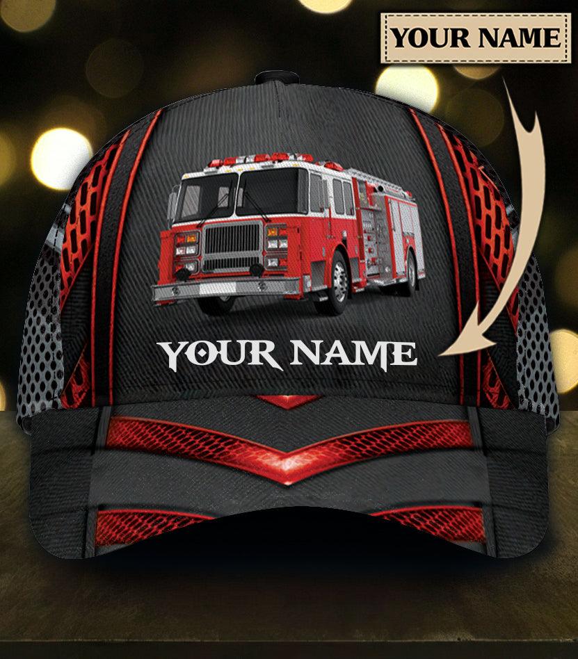 Personalized Firefighter Classic Cap, Personalized Gift for Firefighters Trucker Hats Custom Hats Gifts For Men & Women