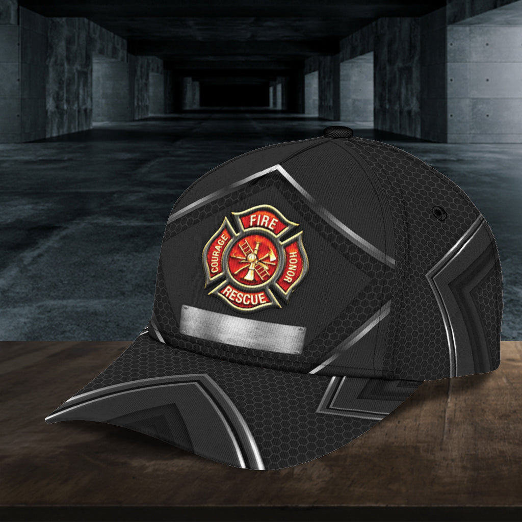 Personalized Firefighter Classic Cap, Personalized Gift for Firefighters Trucker Hats Custom Hats Gifts For Men & Women