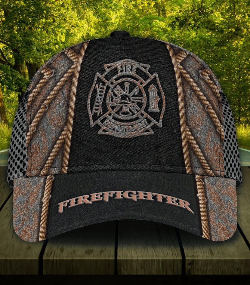 Personalized Firefighter Classic Cap, Personalized Gift for Firefighters Trucker Hats Custom Hats Gifts For Men & Women