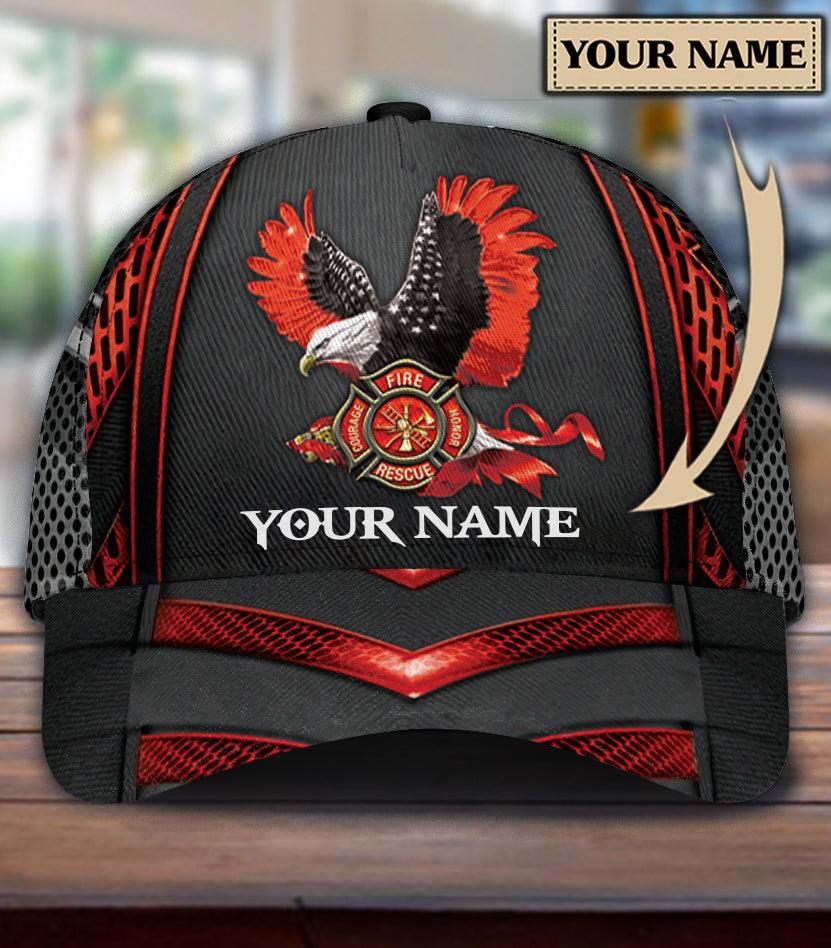 Personalized Firefighter Classic Cap, Personalized Gift for Firefighters Trucker Hats Custom Hats Gifts For Men & Women