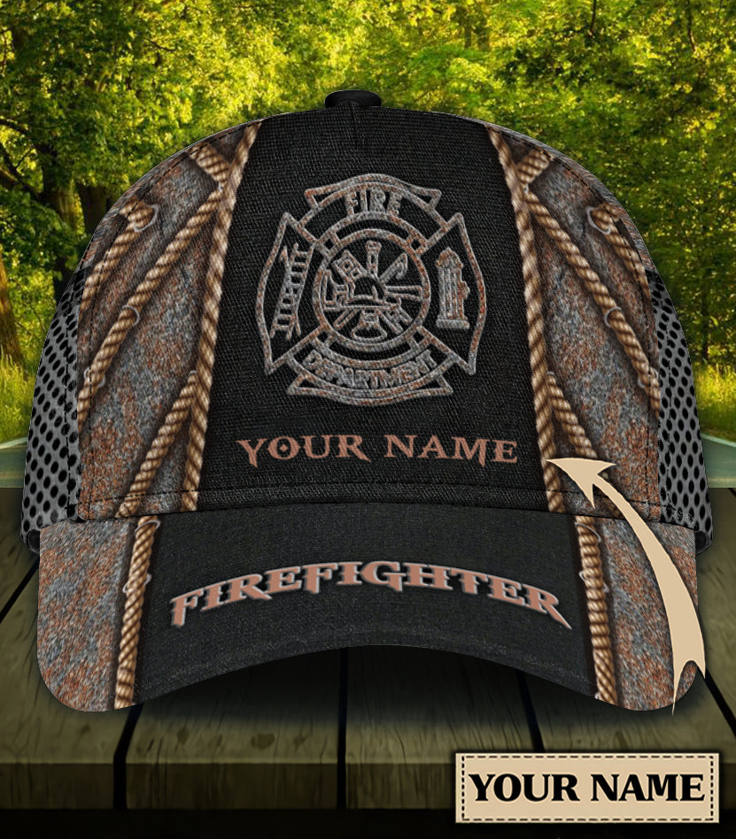 Personalized Firefighter Classic Cap, Personalized Gift for Firefighters Trucker Hats Custom Hats Gifts For Men & Women