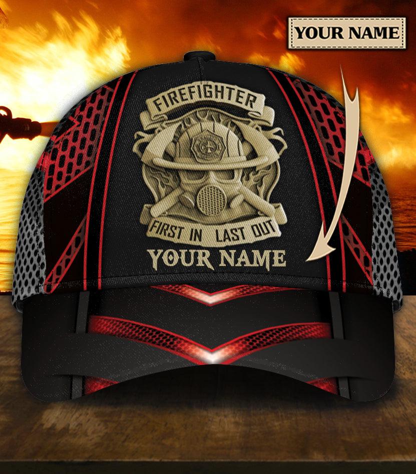 Personalized Firefighter Classic Cap, Personalized Gift for Firefighters Trucker Hats Custom Hats Gifts For Men & Women