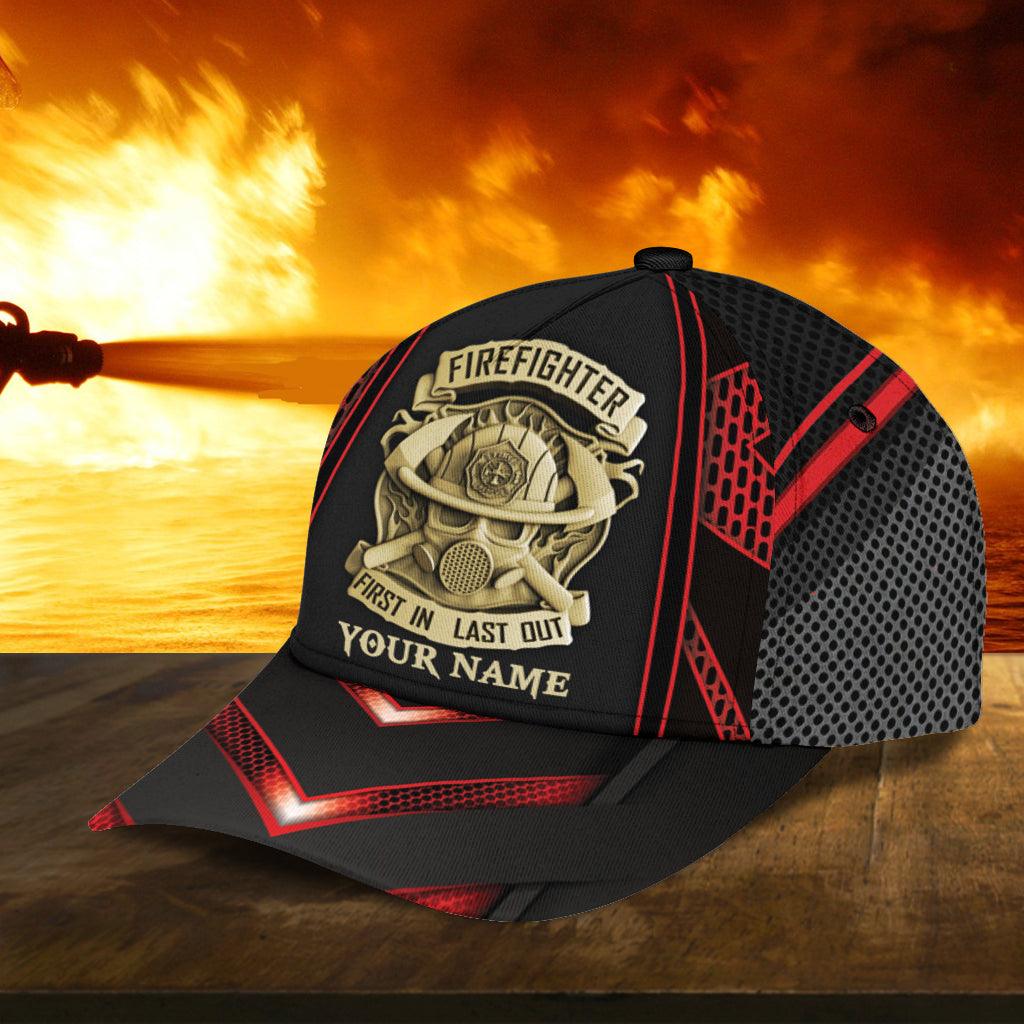 Personalized Firefighter Classic Cap, Personalized Gift for Firefighters Trucker Hats Custom Hats Gifts For Men & Women