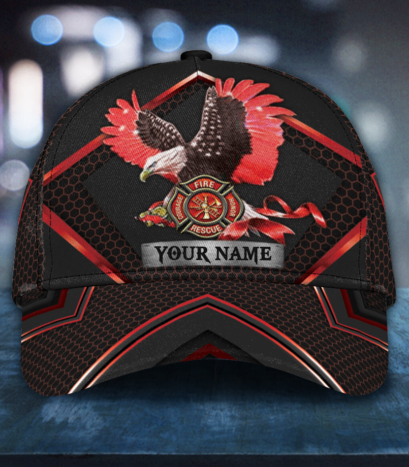 Personalized Firefighter Classic Cap, Personalized Gift for Firefighters Trucker Hats Custom Hats Gifts For Men & Women