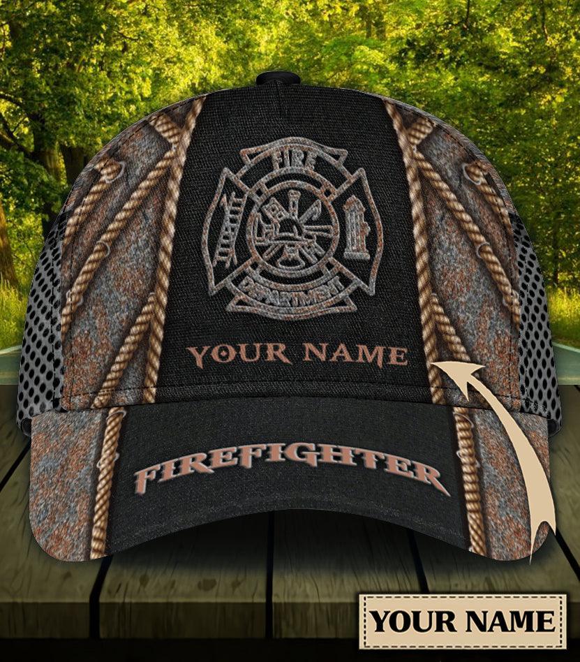 Personalized Firefighter Classic Cap, Personalized Gift for Firefighters Trucker Hats Custom Hats Gifts For Men & Women