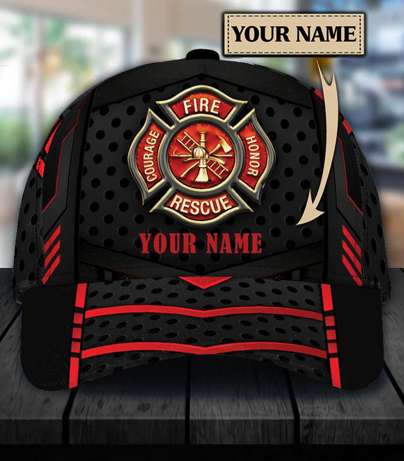 Personalized Firefighter Classic Cap, Personalized Gift for Firefighters Trucker Hats Custom Hats Gifts For Men & Women