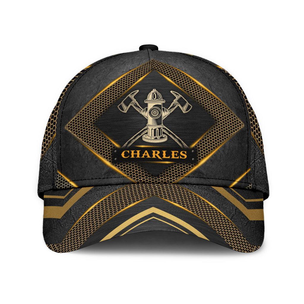 Personalized Firefighter Classic Cap, Personalized Gift for Firefighters Trucker Hats Custom Hats Gifts For Men & Women