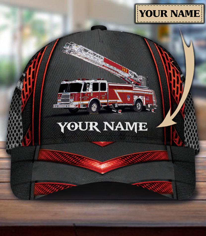 Personalized Firefighter Classic Cap, Personalized Gift for Firefighters Trucker Hats Custom Hats Gifts For Men & Women