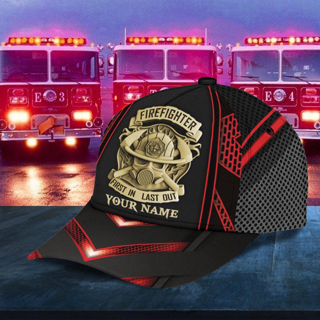 Personalized Firefighter Classic Cap, Personalized Gift for Firefighters Trucker Hats Custom Hats Gifts For Men & Women