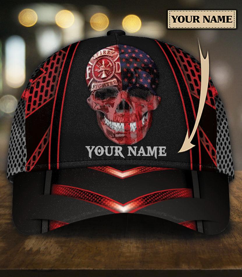 Personalized Firefighter Classic Cap, Personalized Gift for Firefighters Trucker Hats Custom Hats Gifts For Men & Women