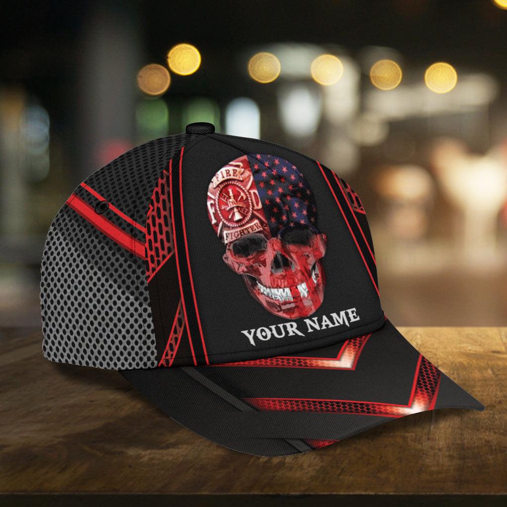 Personalized Firefighter Classic Cap, Personalized Gift for Firefighters Trucker Hats Custom Hats Gifts For Men & Women