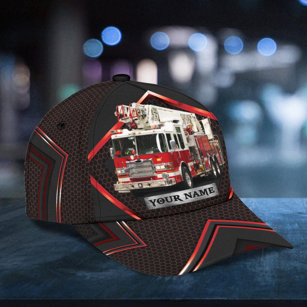 Personalized Firefighter Classic Cap, Personalized Gift for Firefighters Trucker Hats Custom Hats Gifts For Men & Women