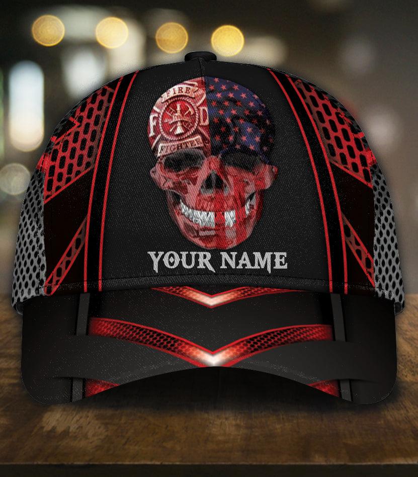 Personalized Firefighter Classic Cap, Personalized Gift for Firefighters Trucker Hats Custom Hats Gifts For Men & Women