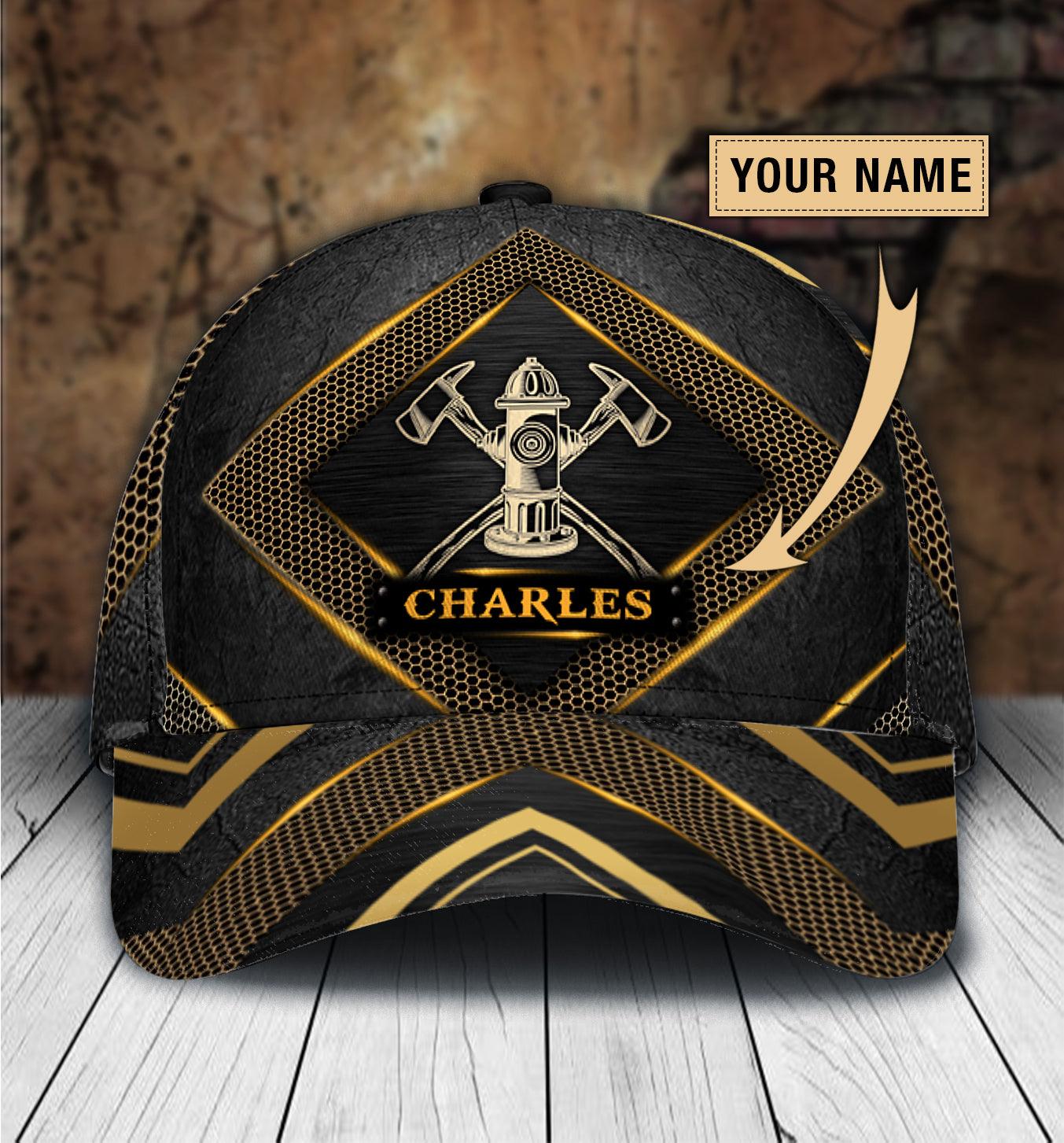 Personalized Firefighter Classic Cap, Personalized Gift for Firefighters Trucker Hats Custom Hats Gifts For Men & Women