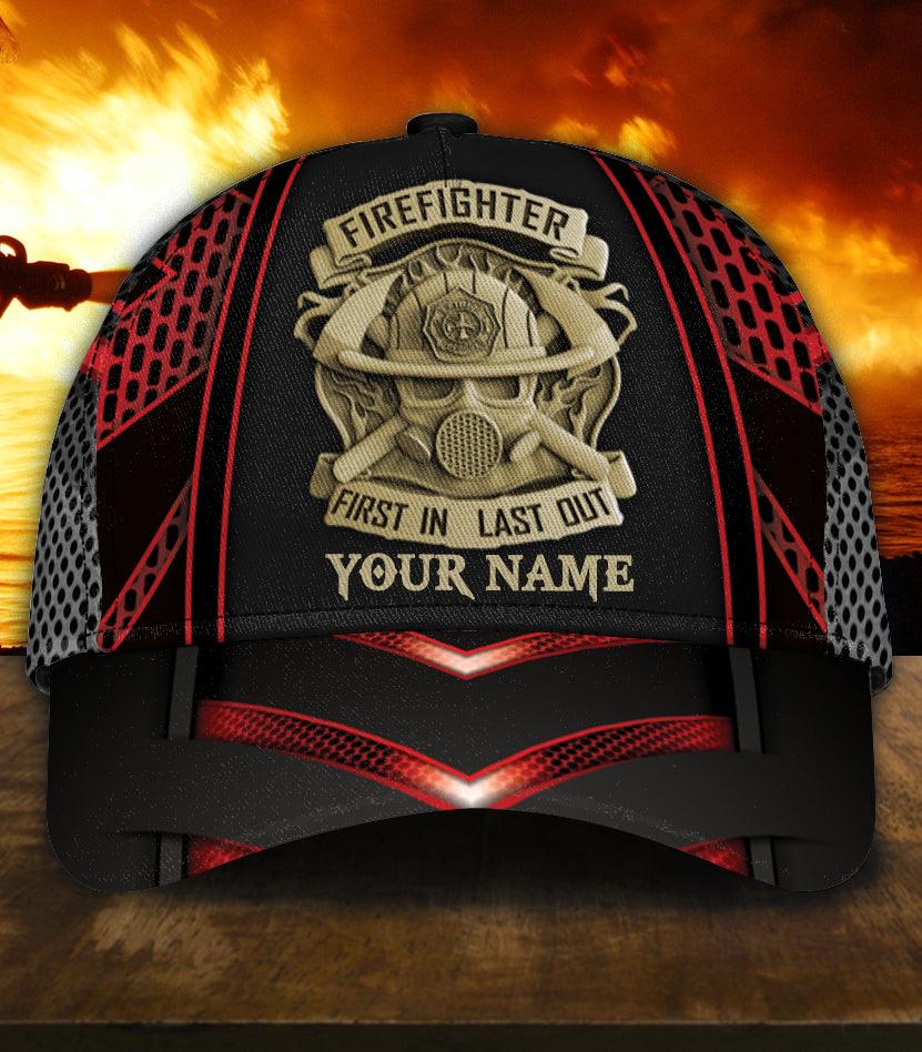 Personalized Firefighter Classic Cap, Personalized Gift for Firefighters Trucker Hats Custom Hats Gifts For Men & Women