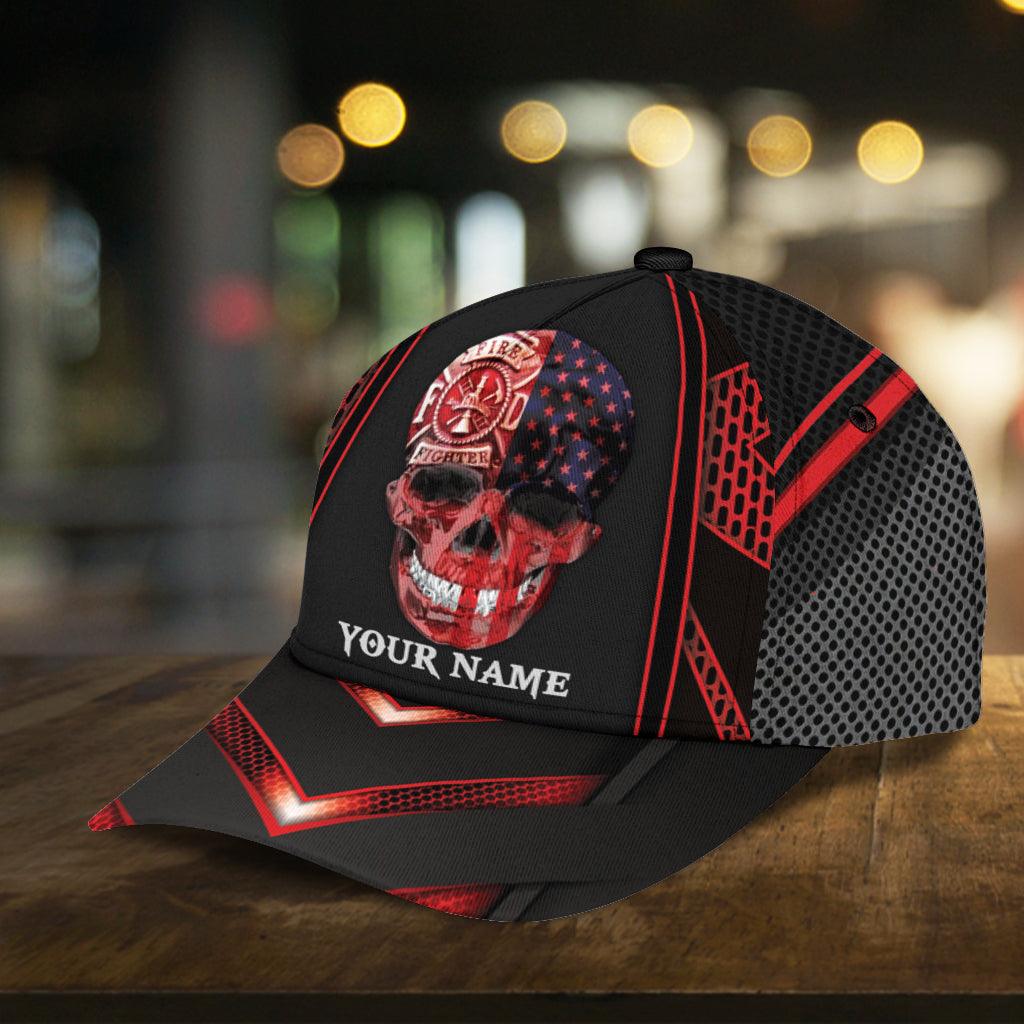 Personalized Firefighter Classic Cap, Personalized Gift for Firefighters Trucker Hats Custom Hats Gifts For Men & Women