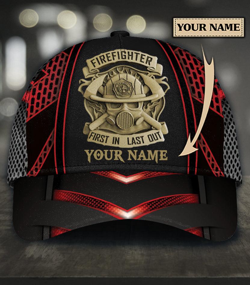 Personalized Firefighter Classic Cap, Personalized Gift for Firefighters Trucker Hats Custom Hats Gifts For Men & Women