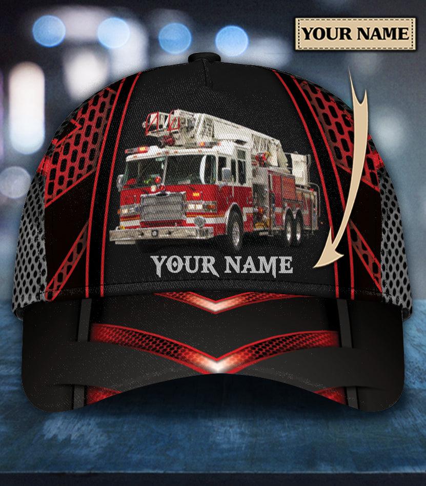 Personalized Firefighter Classic Cap, Personalized Gift for Firefighters Trucker Hats Custom Hats Gifts For Men & Women