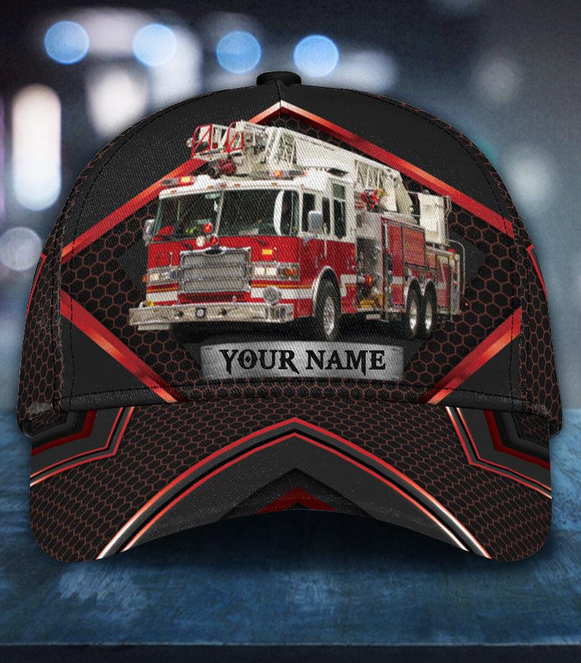 Personalized Firefighter Classic Cap, Personalized Gift for Firefighters Trucker Hats Custom Hats Gifts For Men & Women