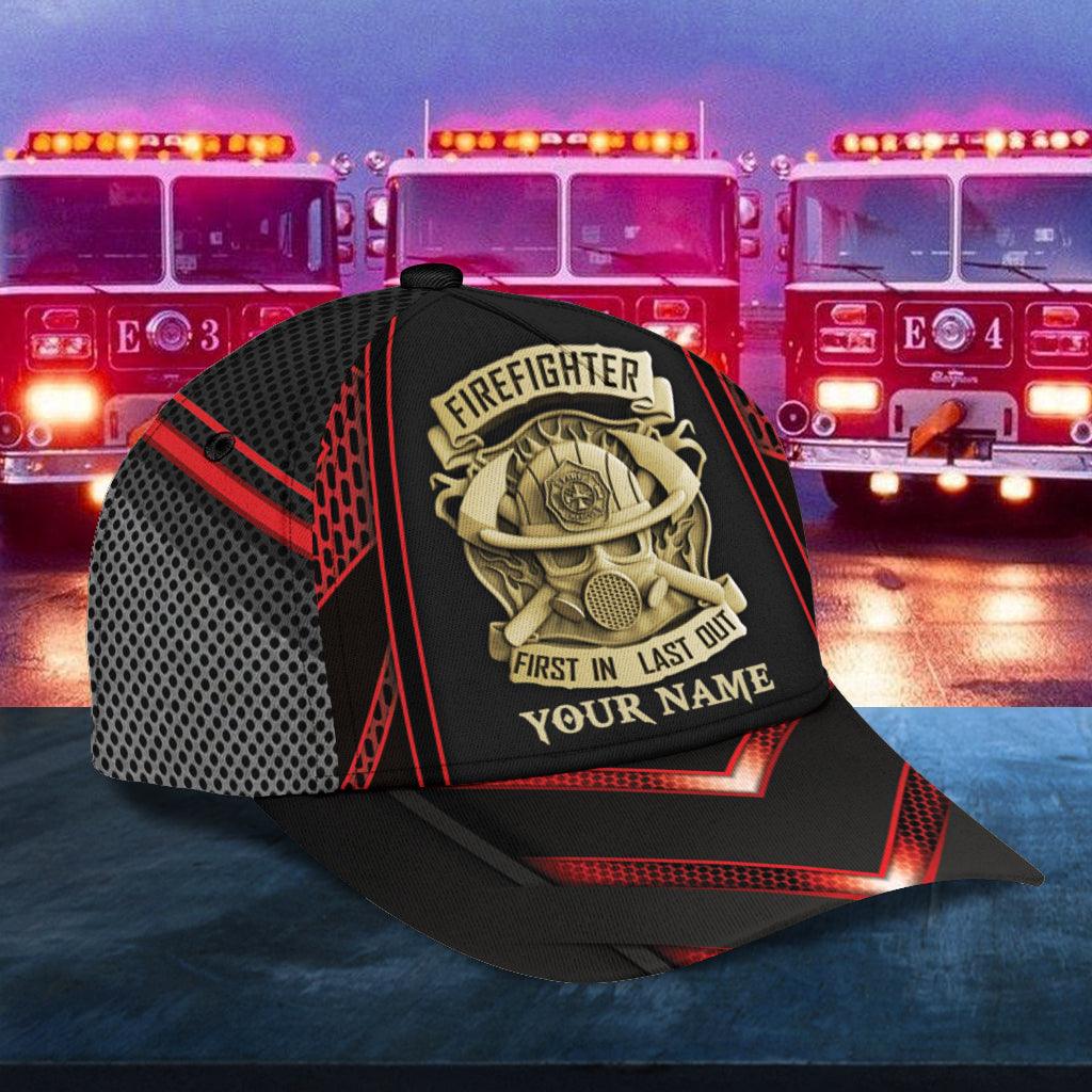 Personalized Firefighter Classic Cap, Personalized Gift for Firefighters Trucker Hats Custom Hats Gifts For Men & Women